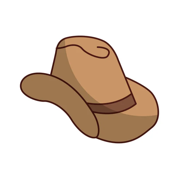 Cow boy hat isolated icon — Stock Vector