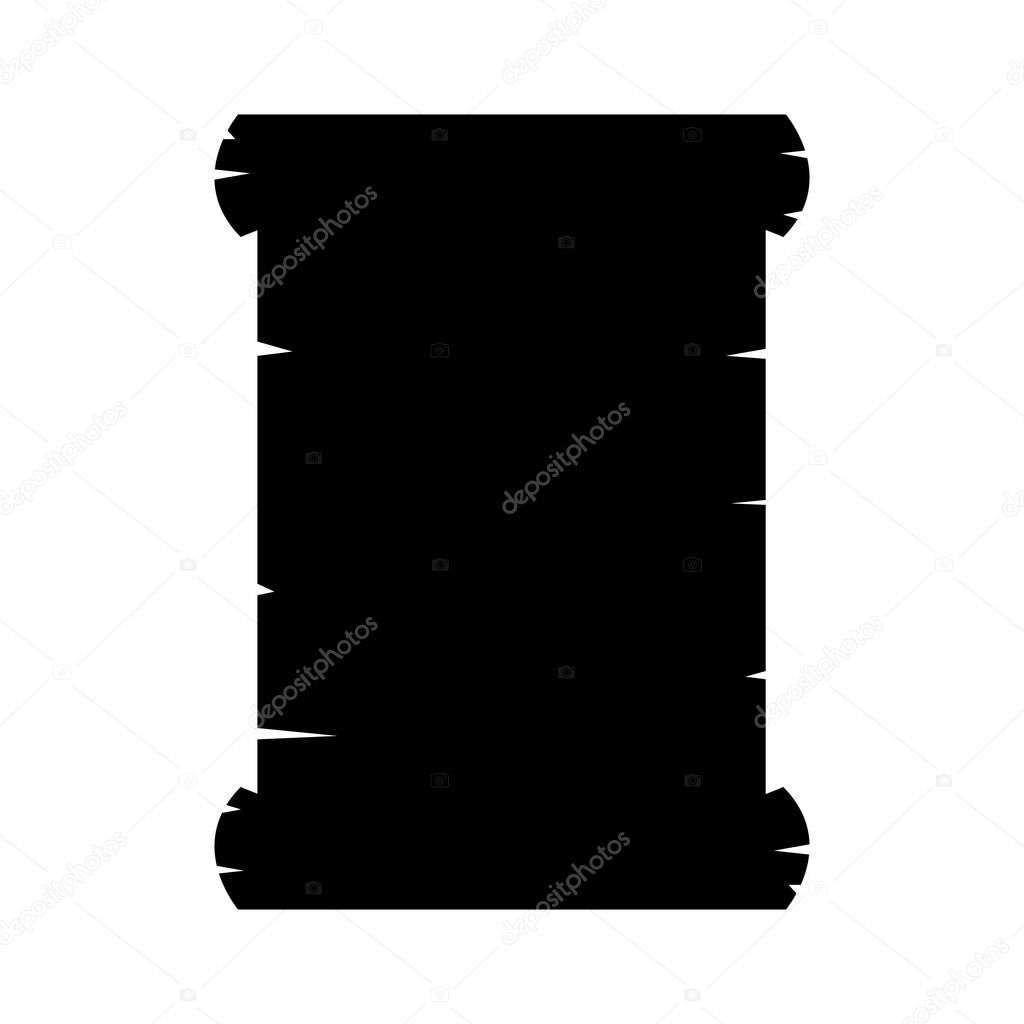 parchment paper isolated icon