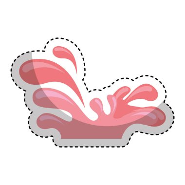 Splash suyu izole simgesi