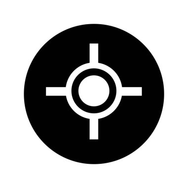 Hedef noktası izole simgesini