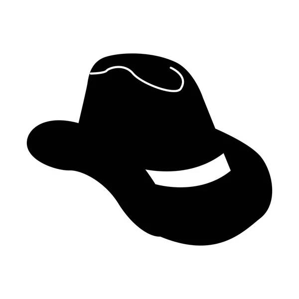 Chapeau garçon vache icône isolée — Image vectorielle
