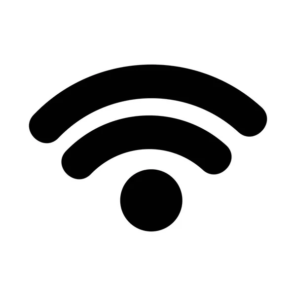 Wifi signal isolated icon — Stock Vector