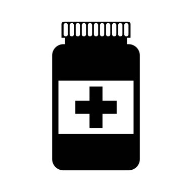 şişe ilaç izole simgesi