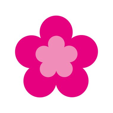 Sevimli çiçek doğa simgesi