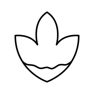 Sevimli çiçek doğa simgesi