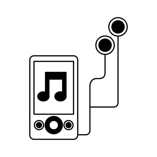 Ícone leitor de música Mp3 — Vetor de Stock