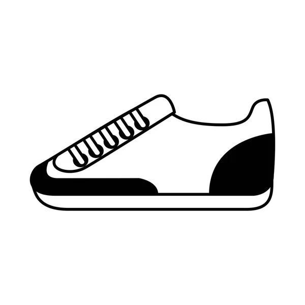 Zapato deporte aislado icono — Vector de stock