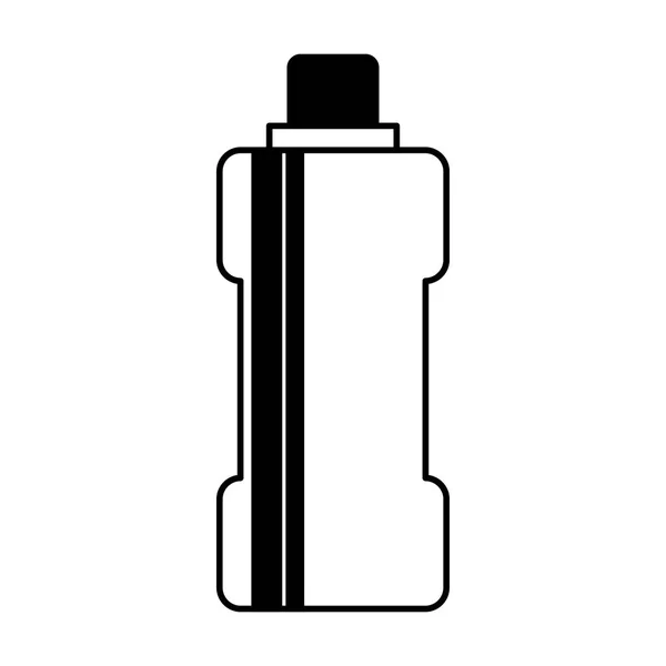 Botella agua gimnasio aislado icono — Vector de stock