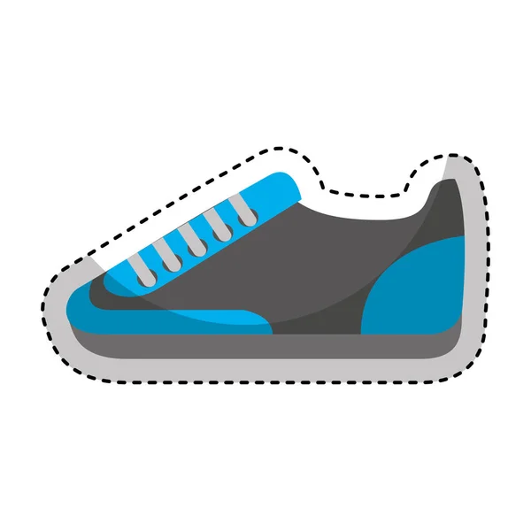 Zapato deporte aislado icono — Vector de stock