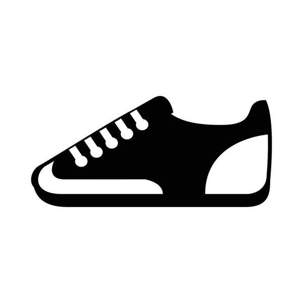 Zapato deporte aislado icono — Vector de stock