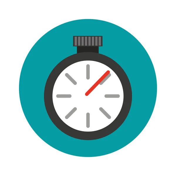 Reloj cronómetro icono aislado — Vector de stock