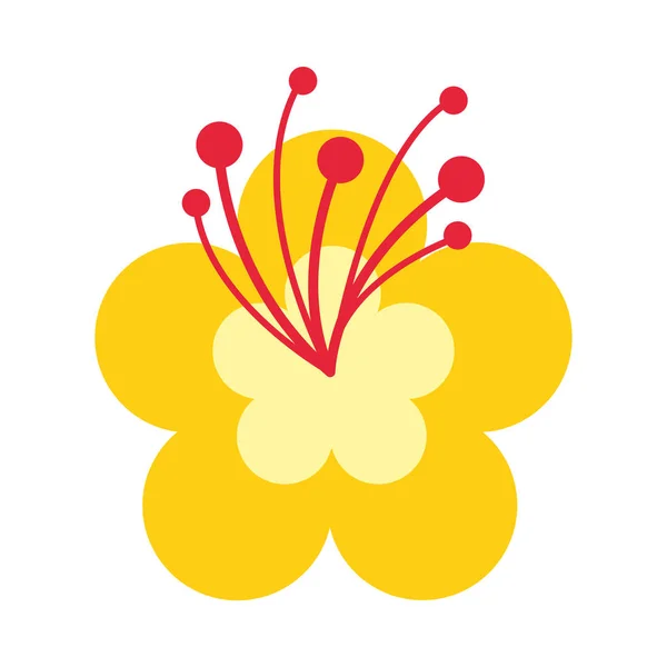 Kwiat natura ikona — Wektor stockowy