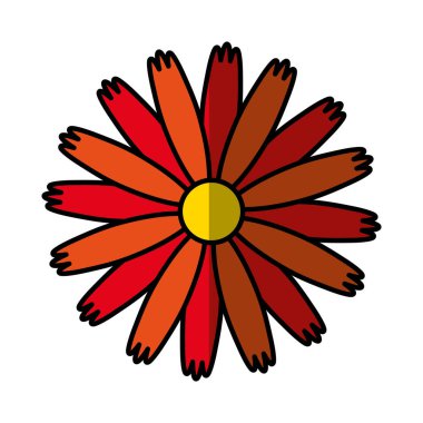 Sevimli çiçek doğa simgesi