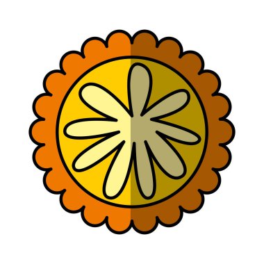 Sevimli çiçek doğa simgesi