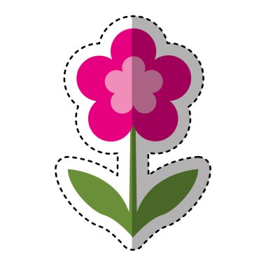Sevimli çiçek doğa simgesi