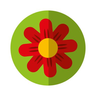 Sevimli çiçek doğa simgesi