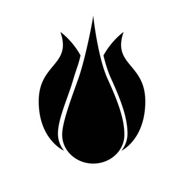 Sevimli çiçek doğa simgesi