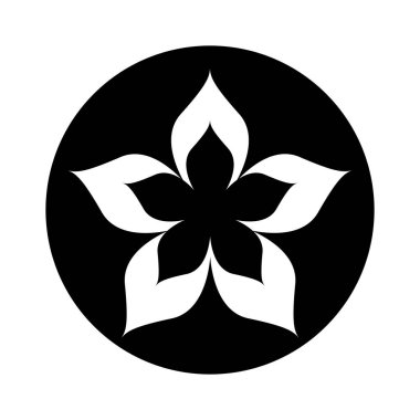 Sevimli çiçek doğa simgesi