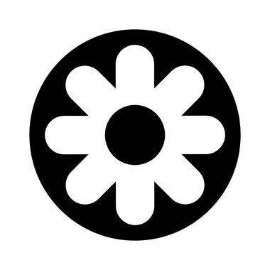 Sevimli çiçek doğa simgesi