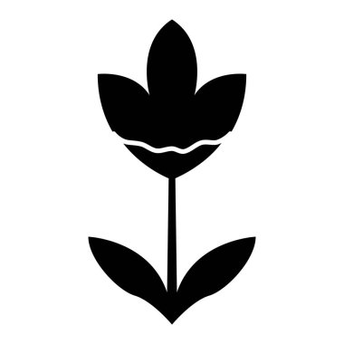 Sevimli çiçek doğa simgesi