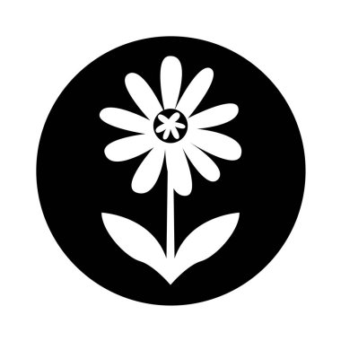 Sevimli çiçek doğa simgesi