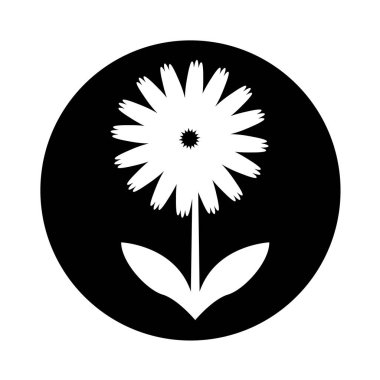 Sevimli çiçek doğa simgesi