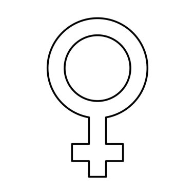 kadın sembolü izole simgesi
