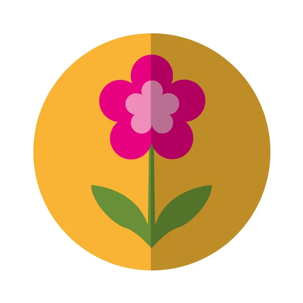 Schattig bloem natuur pictogram — Stockvector