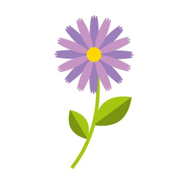 Sevimli çiçek doğa simgesi