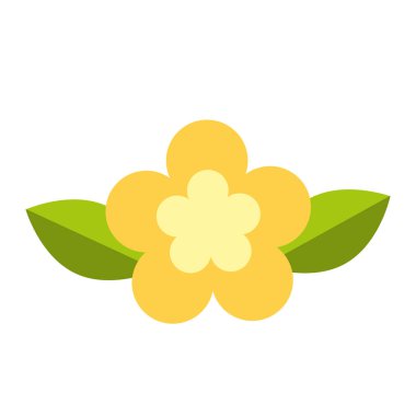 Sevimli çiçek doğa simgesi