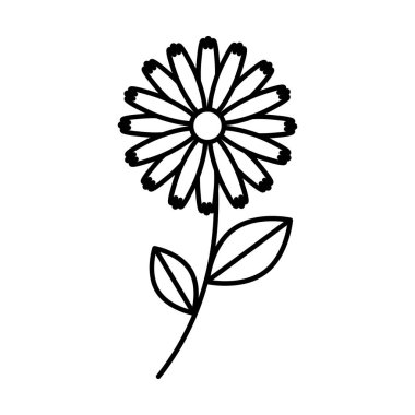 Sevimli çiçek doğa simgesi