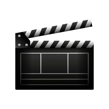 video Klaket izole simgesi