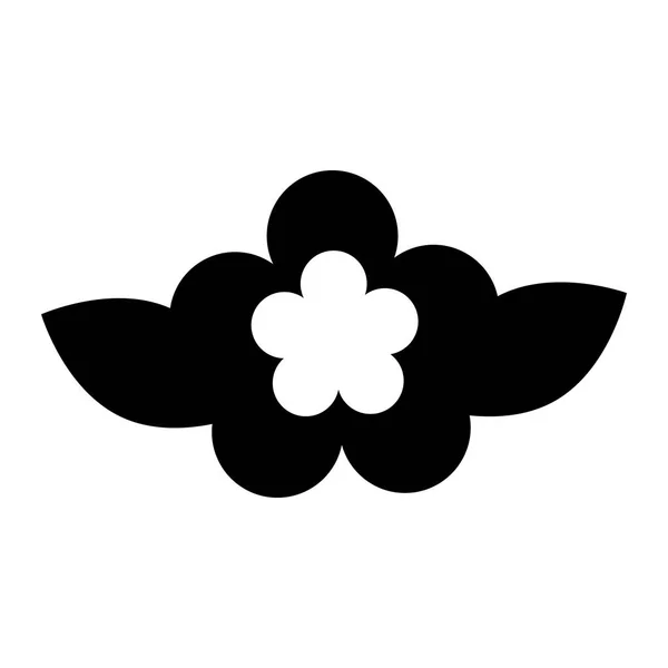 Mignon fleur nature icône — Image vectorielle