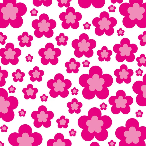 Niedlich Blume Muster Hintergrund — Stockvektor
