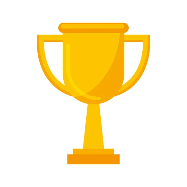 Trophy award isolated icon — Stock Vector