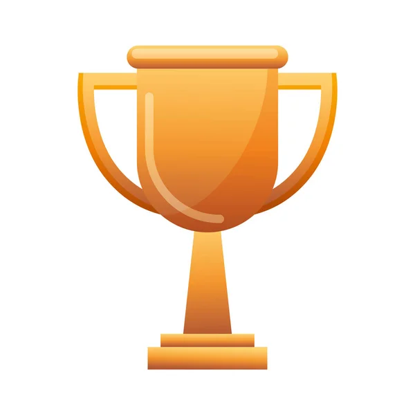 Trophy award isolated icon — Stock Vector