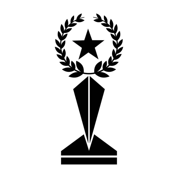 Premio trofeo icona isolata — Vettoriale Stock