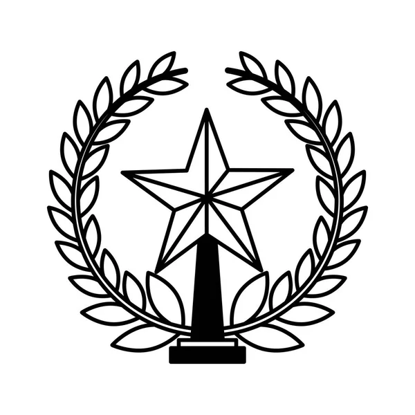 Trofee-award geïsoleerde pictogram — Stockvector