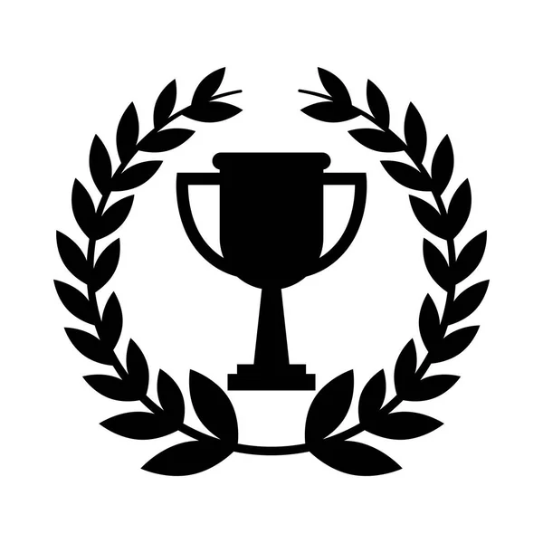 Troféu ícone isolado prêmio — Vetor de Stock
