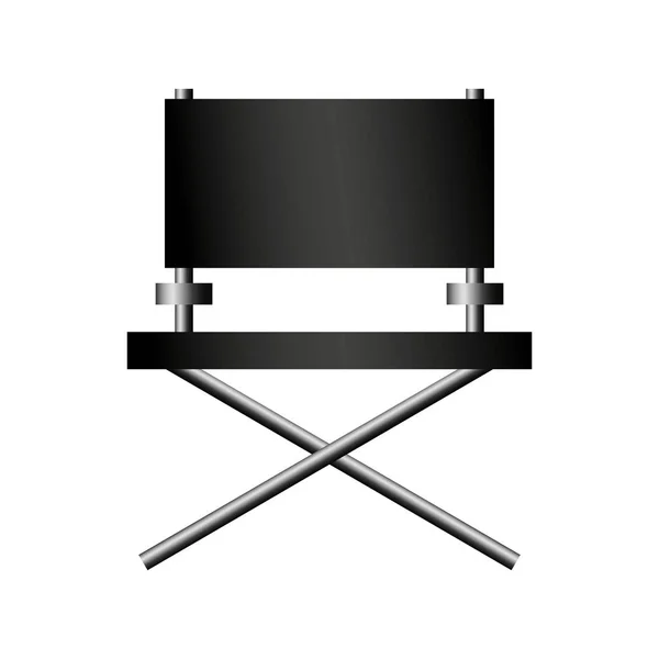Réalisateur chaise cinéma icône — Image vectorielle