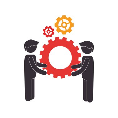 insanlar siluet ekip çalışması simgesi