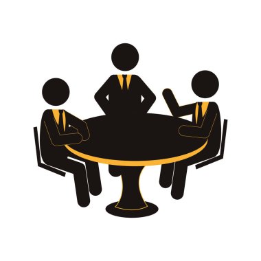 insanlar siluet ekip çalışması simgesi