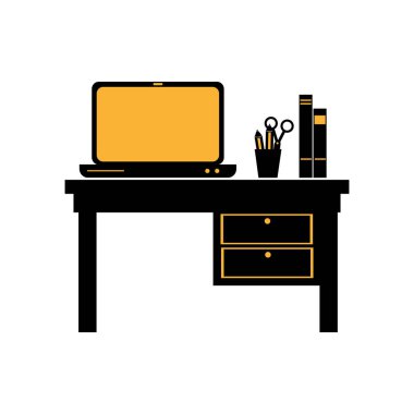 İşyeri Aksesuar düz simgeler