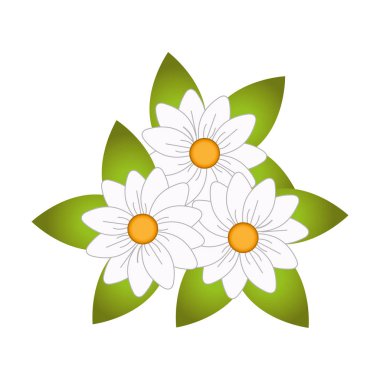 tatlı çiçek izole simgesi