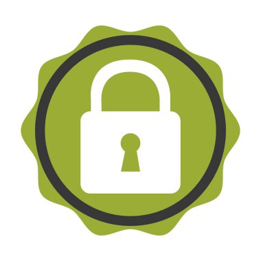 güvenli güvenli asma kilit simgesi