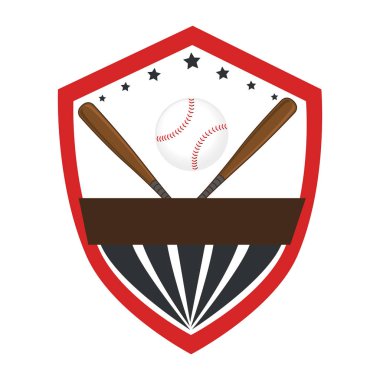 Beyzbol spor ekipmanları amblemi simgesi