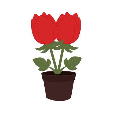 çiçek pot dekoratif simgesi