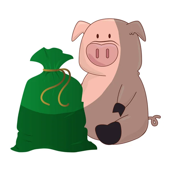 Piggy savings money icon — Stock Vector