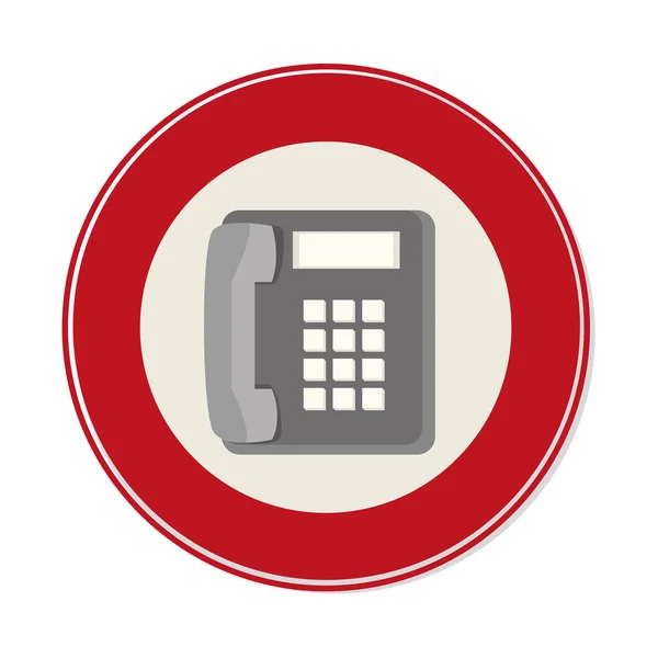 Telefon-Service-Symbol — Stockvektor