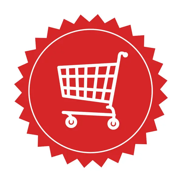 Cart shopping kommersiella ikonen — Stock vektor